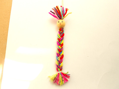 Veselý přívěsek červík kabelka kov modrá lístek batoh přívěšek klíče riflovina 