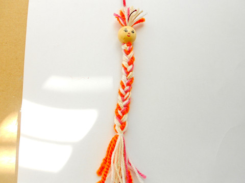 Veselý přívěsek červík kabelka kov modrá lístek batoh přívěšek klíče riflovina 