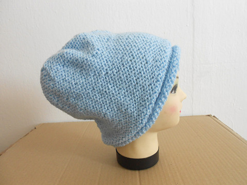 Univerzální čepice - vlna modrá čepice akryl vlna 