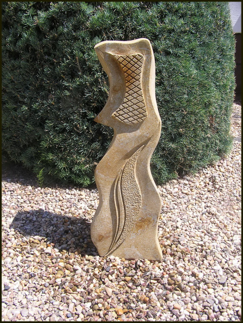 SOCHA Z KAMENE  - *DÁMA* socha socha z pískovce 