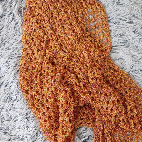 Šátek - pléd háčkovaný 