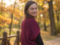 Pletená vesta - barva vínová