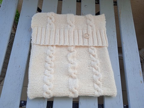 pletený polštář sněhová vločka 