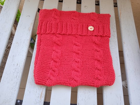 pletený polštář jahůdka 