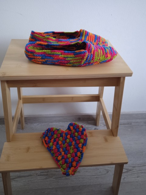 háčkované boty - veselé barvy 