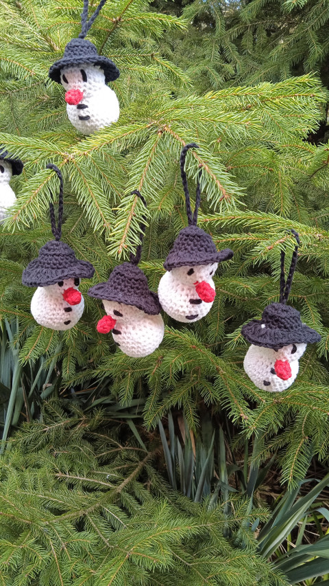 Sněhulák - vánoční ozdoba 