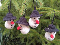 Sněhulák - vánoční ozdoba