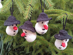 Mochomůrky - vánoční ozdoba