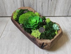 Srdce bíložluté s kopretinami