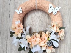 Srdce bíložluté s kopretinami