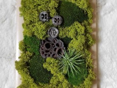 Srdce bíložluté s kopretinami