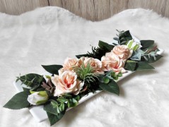 Srdce bíložluté s kopretinami