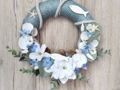 Srdce bíložluté s kopretinami