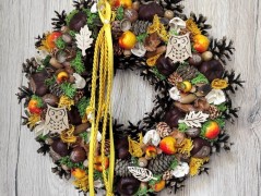 Srdce bíložluté s kopretinami