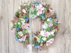 Srdce bíložluté s kopretinami