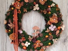 Srdce bíložluté s kopretinami