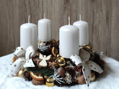 Srdce bíložluté s kopretinami