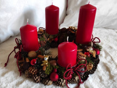 Srdce bíložluté s kopretinami