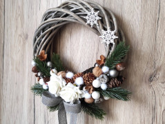 Srdce bíložluté s kopretinami