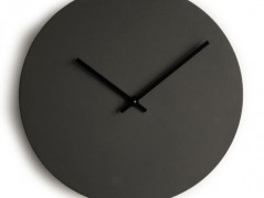 Betonové hodiny - karamel