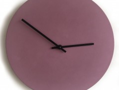 Betonové hodiny - karamel