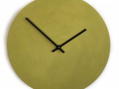 Betonové hodiny - karamel