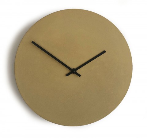 Betonové hodiny - karamel 