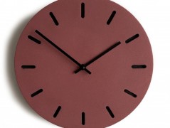 Betonové hodiny - karamel