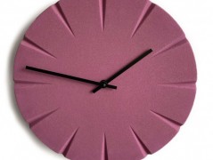 Betonové hodiny - karamel