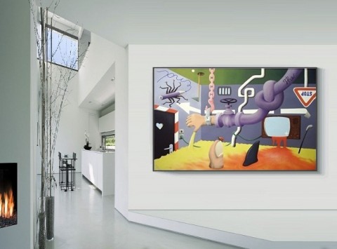 TENTO OBRAZ JE JIŽ PRODÁN obraz abstrakce moderní interier 