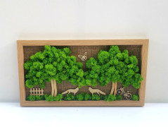 Miska plněná stabilizovaným mechem