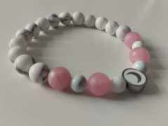 Náramek z min.tyrkenit s motýlkem