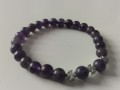 Náramek z ametystu a křížků