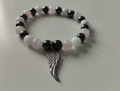 Náramek z min.tyrkenit s motýlkem