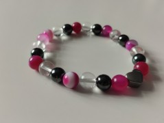 Náramek z min.tyrkenit s motýlkem