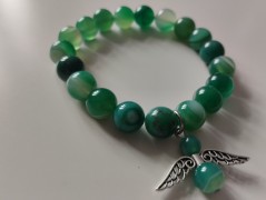 Náramek z min.tyrkenit s motýlkem