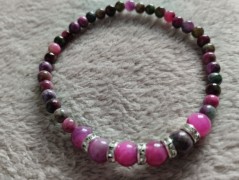 Náramek z min.tyrkenit s motýlkem