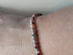 Náramek z min.tyrkenit s motýlkem