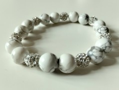 Náramek z min.tyrkenit s motýlkem