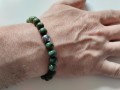 Náramek z minerálu jadeit s míčem