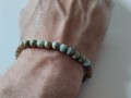 Náramek z minerálu jaspis aqua terr