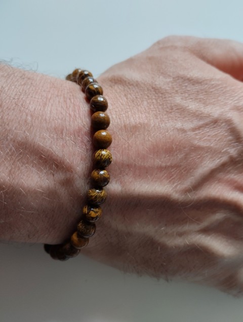 Náramek z minerálu jaspis sloní náramek pánský jaspis sloní 