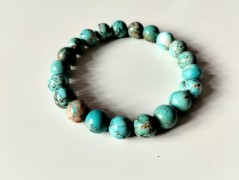 Náramek z min.tyrkenit s motýlkem