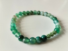 Náramek z min.tyrkenit s motýlkem