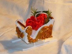 Dekorační saně černé (dlouhé,nízké)