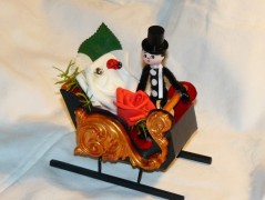 Dekorační saně černé (dlouhé,nízké)