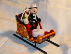 Dekorační saně černé (dlouhé,nízké)