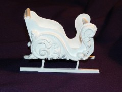 Dekorační saně černé (dlouhé,nízké)