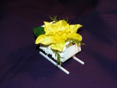 Dekorační saně černé (dlouhé,nízké)