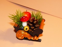 Dekorační saně černé (dlouhé,nízké)